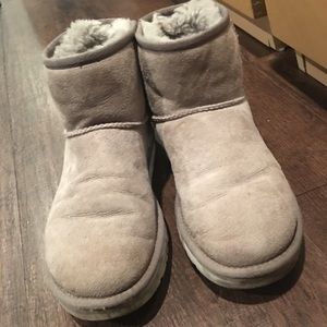 Super short grey uggs
